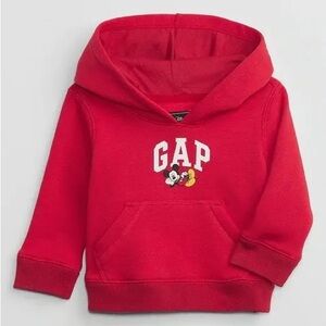 GAP Kids Red Hoodie with Mickey Graphic 3 years